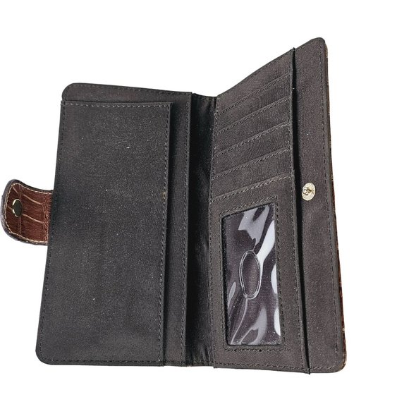 Vintage Y2K Liz Claiborne Denim Vegan Leather Hobo Bag & 2 Matching Wallets - Picture 9 of 12